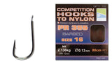 Barbed Preston Competition Hooks to Nylon-Coarse Hooks-Preston Innovations-Irish Bait & Tackle