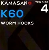 Kamasan K60 Worm Hooks-worm hooks-Kamasan-Irish Bait & Tackle