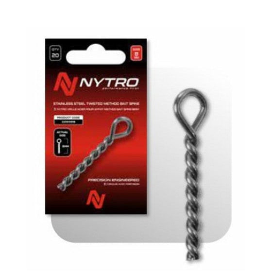 Nytro Steel Twisted Method Bait Spikes-Stainless steel bait spikes-Nytro-Irish Bait & Tackle
