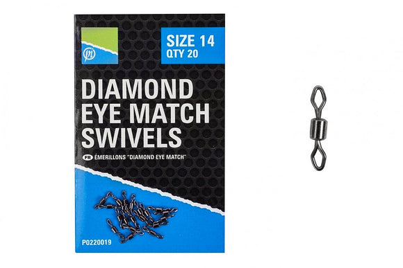 Preston Diamond Eye Match Swivels-Match Swivels-Preston Innovations-Irish Bait & Tackle