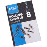 Map Rolling Swivels-Rolling swivels-Map-Size 8-Irish Bait & Tackle