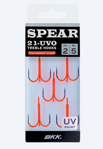 BKK Spear 21 UVO Treble Hooks-Predator Hooks-BKK-Irish Bait & Tackle